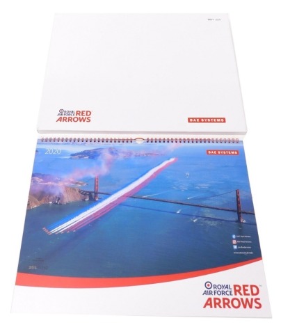 A BAE Systems Red Arrows 2020 calendar, limited edition 352/1250.