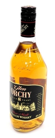 A bottle of Glen Orchy eight year old pure malt scotch whisky, 70cl.