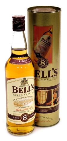 A bottle of Bell's extra special eight year old scotch whisky, 70cl, cased.