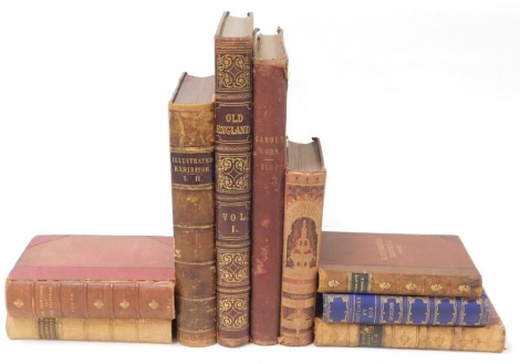 Books. Bindings, to include Scott (Sir Walter) The Betrothed and the Talisman, Homer's Odyssey I-II, Carpenter (William) Mechanical Philosophy, Horology and Astronomy, an illustrated exhibitor I-II. (9)