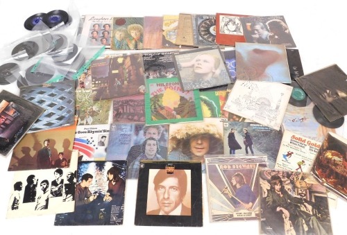 1960s and later LPs, including David Bowie, Pink Floyd, Elton John, The Hollies, Rod Stewart and Simon & Garfunkel, together with easy listening and 45rpm singles. (qty)