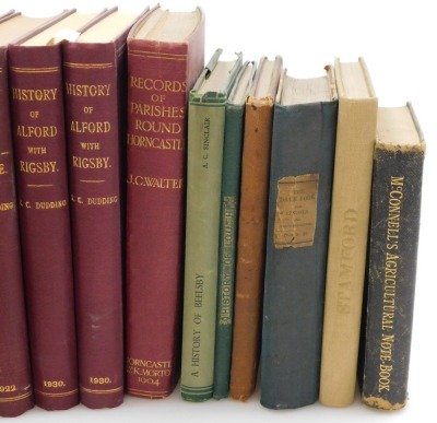 Books. Lincolnshire interest, including acts of parliament relating to the drainage of the river Witham, Dudding (R C) History of Saleby with Thores-thorpe, and History of Alford with Rigsby, the History of Barton, Freeman (W M Marshall) Stamford and Stre - 2