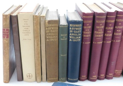 Books. Lincolnshire interest, including acts of parliament relating to the drainage of the river Witham, Dudding (R C) History of Saleby with Thores-thorpe, and History of Alford with Rigsby, the History of Barton, Freeman (W M Marshall) Stamford and Stre - 3