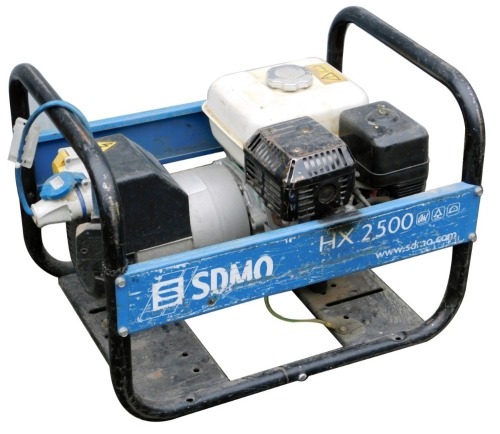 An SDMO HX2500 petrol generator.