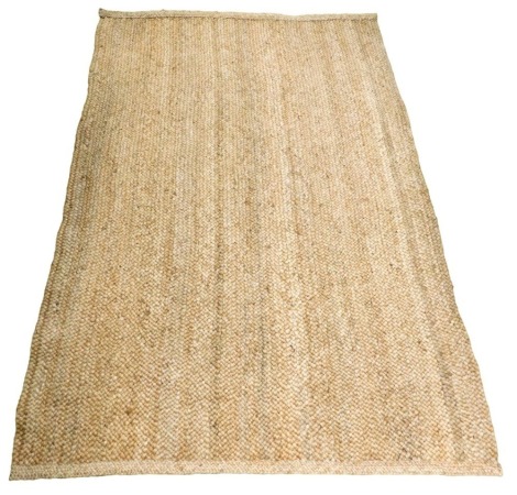 An Indian jute rug, 200cm x 300cm.