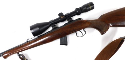 By Tender. A Czech CZ452-2E ZKM .22 rifle, serial number 537079, with a silencer, and a Tasco Golden Antler gun scope, barrel 72.5cm long, with bag. NB. A current valid Firearms Certificate is required to view or purchase this lot. Tender bids must be su - 3