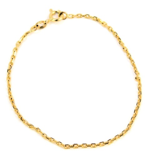 A 9ct gold bracelet, 16cm long, 1.9g.