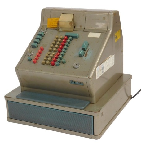 A Gross cash register, 53cm high, 43cm wide, 45cm deep.Buyer Note: WARNING! This lot contains untested or unsafe electrical items. It is supplied for scrap or reconditioning only. TRADE ONLY 