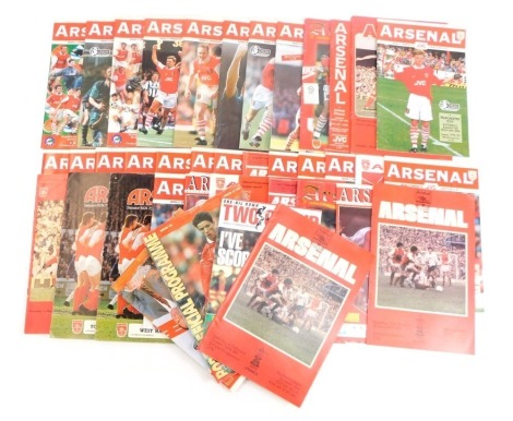 A group of Arsenal football magazines, mainly 1990s. (a quantity)