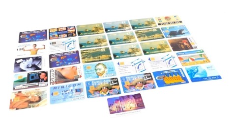 A group of telecommunications cards, for France, BT, Switzerland, Cyprus and others. (a quantity)