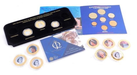 Commemorative coins, including Queen Elizabeth II Diamond Jubilee collector's coins, part coin packs, Jubilee presentation coins, etc. (1 tray)