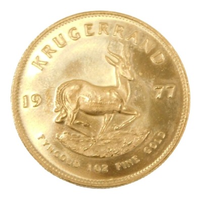 A 1977 gold Krugerrand.