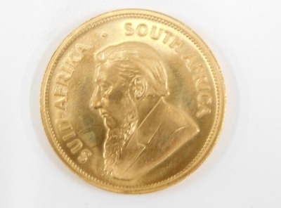 A 1977 gold Krugerrand. - 2