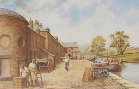 Anthony Forster (b.1941). Wedgwood - Etruria, artist signed limited edition coloured print, 19/600, 34cm x 48cm. With Hood and Broomfield Certificate of Authenticity.