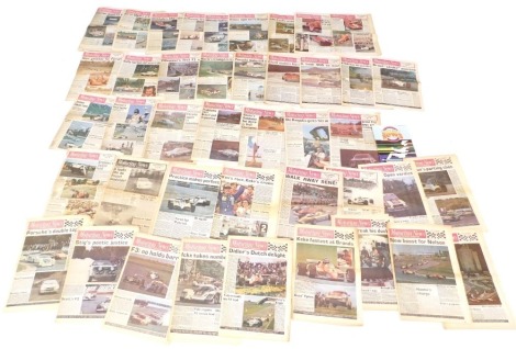 Various copies of The Motoring News for the 1970s.