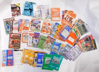 A quantity of football programmes, to include World Cup Official Tournament Programme 1970, England vs. Hungry 1981, vs. Brazil 1981, Denmark 1983, some 1960s Football League, etc. - 2