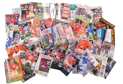 A quantity of mainly Manchester United football programmes, other football League teams, etc., 1970s onwards.