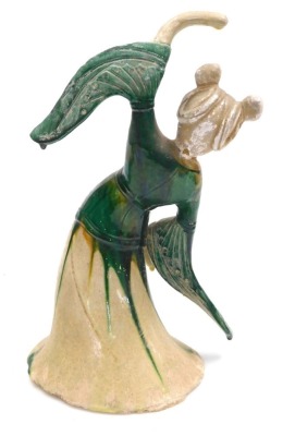 Six Chinese sancai glazed figures of dancers, in assorted poses, the tallest 30.5cm high. - 18