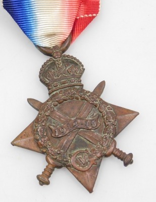 WWI medal trio, comprising 1914-18 British War medal, 1914-15 Star and Victory medal, inscribed to 1964 Pte. A W Dovey, Lincolnshire Rgt. and a Lincoln Appreciation bronze medallion 1914-19, inscribed In Token of Lincoln's Gratitude, in case and an Associ - 6