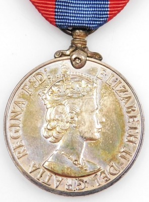 A Queen Elizabeth II Imperial Service medal, inscribed to John Stuart Hamilton, with Spink & Son fitted case, with spare ribbon. - 2