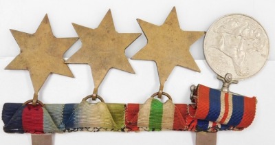 WWII medal group, comprising 1939-45 star, Atlantic star, Italy star and 1939-45 British War medal. - 2