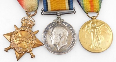 A WWI and WWII medal group, comprising 1914-15 Star, British War medal and Victory medal, inscribed to 9645 Pte. G L Wootten, Wiltshire Rgt., and WWII 1939-45 British War medal, Defence medal and 1939-45 Star. - 2