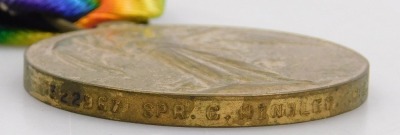 A WWI medal pair, comprising 1914-18 British War medal and Victory medal, inscribed to 322967 Spr. G Lindley, Royal Engineers. - 4