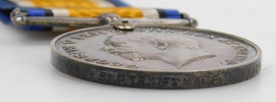 A WWI 1914-18 British War medal, inscribed to 55085 Pte. F Mawer, Manchester Rgt. - 3