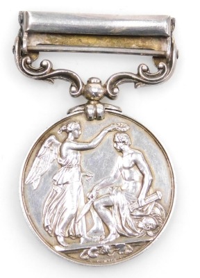 An India General Service medal, with Burma clasp 1885-7, inscribed 251 Pte. W Salter, 2nd Battalion Somerset Light Infantry, lacking ribbon. - 2