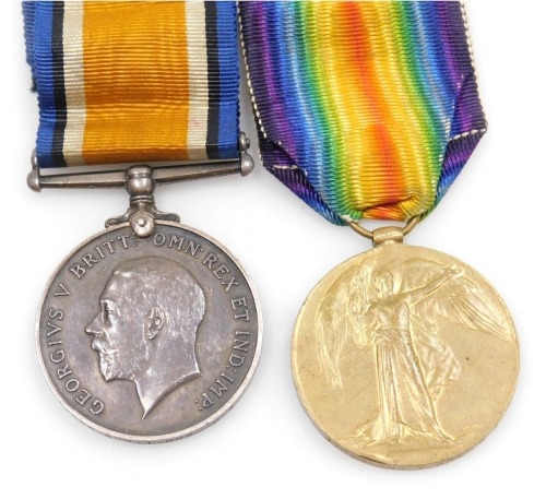 A WWI medal pair, comprising 1914-18 War medal and Victory medal, inscribed to 47288 Gnr. T Orr, Royal Artillery.