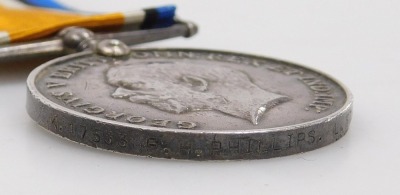 A WWI medal trio, comprising 1914-18 British War medal, 1914-15 Star and Victory medal, inscribed K17533 FH Phillips, L.Sto. Royal Navy with facsimile documentation. - 4