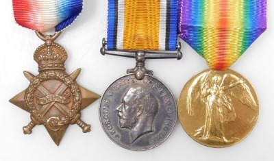 A WWI medal trio, comprising 1914-18 British War medal, 1914-15 Star and Victory medal, inscribed K26343 AE Willman, Sto 1, Royal Navy. - 2