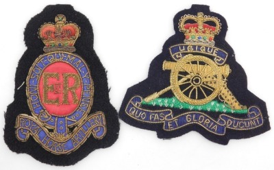 A Queen Elizabeth II General Service and Long Service and Good Conduct medal, General Service medal with Northern Ireland clasp, inscribed to 24224423 Gnr. MP Waude, Royal Artillery, with a set of Royal Artillery brass buttons and cap badge, and two braid - 6