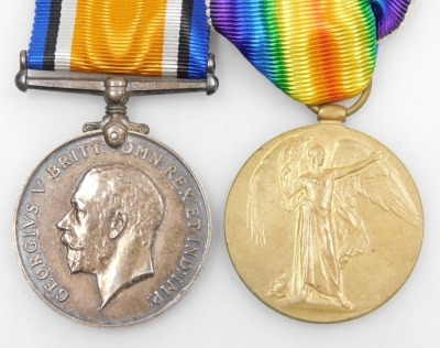 Two WWI medal pairs, both comprising 1914-18 British War medal and Victory medal, one pair inscribed to 3262 Pte. F Thomas, Monmouth Rgt., and the other pair to his brother 5495 AS GE Thomas, RAMC. - 2