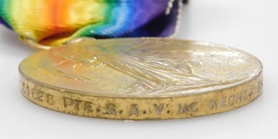 A WWI medal pair, comprising 1914-18 British War medal and Victory medal, inscribed to 51626 Pte. GAV McKeon, The Queen's Rgt. - 5