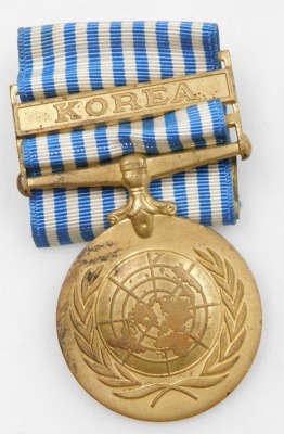 A United Nations Korea medal, with box. - 2