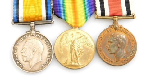 A WWI and later medal group, comprising 1914-18 British War medal and Victory medal, inscribed to 149155 Dvr FV Edson Royal Artillery, and a Special Constabulary Long Service Medal inscribed Frederick V Edson.