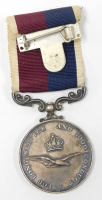 A Royal Air Force Long Service and Good Conduct medal, inscribed to D1920525 Cpl TP Goodacre RAF. - 2