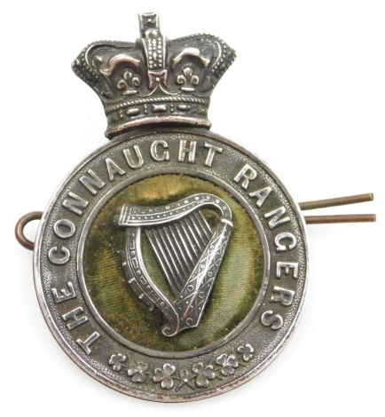 A 19thC Connaught Ranger's headdress badge.