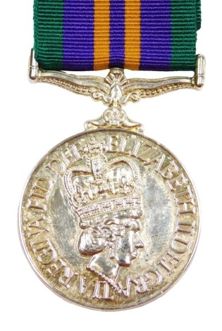 An Elizabeth II Accumulated Campaign Service medal 2011, replica.