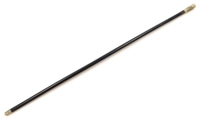 A swagger stick for the St John's Ambulance Association, ebonised, 70cm. - 2