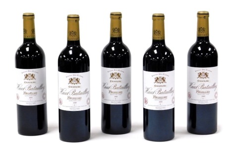 Five bottles of Chateau Haut Batailley Pauillac 2005.