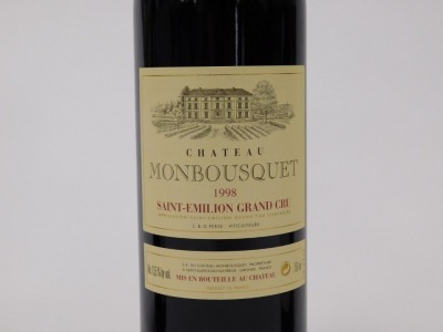 Two bottles of La Pousse de Or Volnay 1er Cru, clos de la Bousse d'Or 2006, together with a bottle of Chateau Monbousquet St-Emilion Grand Cru 1998. (3) - 3