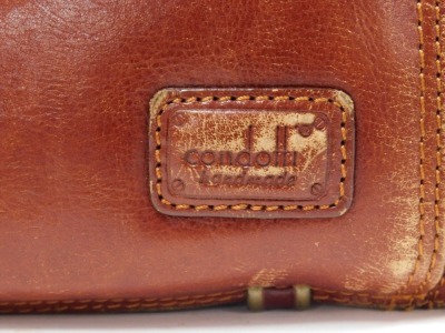 A Condotti tan leather briefcase, 42cm wide. - 2