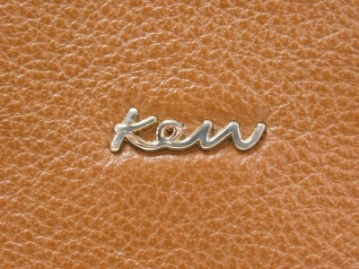 A Kew tan leather handbag, 31cm high. - 2