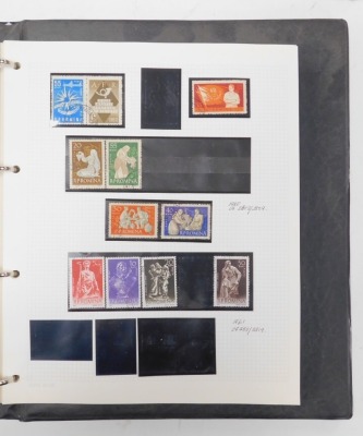 Philately. GVI-EII Empire and Commonwealth commemoratives, world stamps and a partial collection of Romanian stamps, from the late 19thC, in two albums. - 2