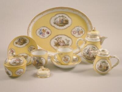 A Meissen cabaret tea service