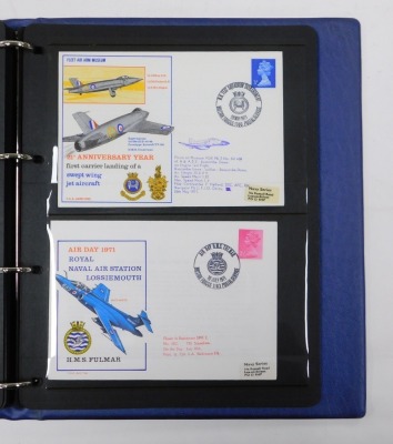 Philately. RAF related first day covers, with associated autographs, in an album and loose. (qty) - 5