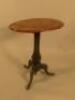 A Victorian walnut occasional table