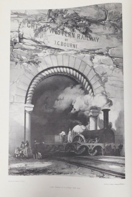 Bourne (John C). Bourne's Great Western Railway, folio, with dust wrapper, published by David and Charles Reprints Newton Abbot. - 3